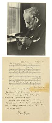 Pfitzner, Hans, - Autogramy