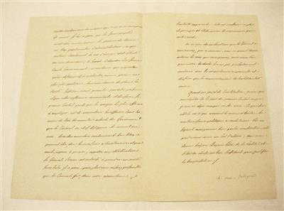 Talleyrand, Charles Maurice, - Autogramy