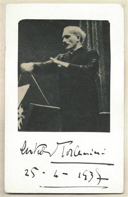 Toscanini, Arturo, - Autogramy