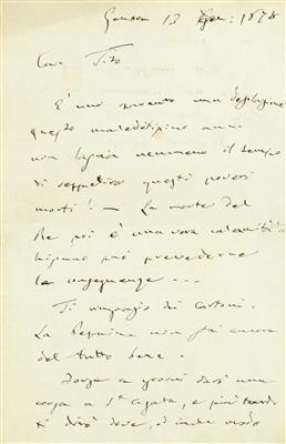 Verdi, Giuseppe, - Autografi