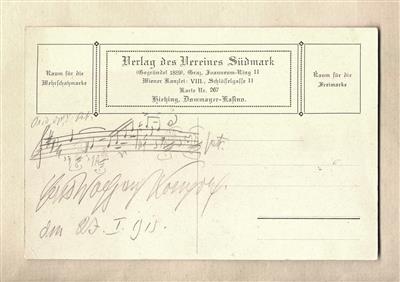 Korngold, Erich Wolfgang, - Autographs