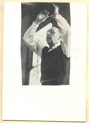 Stravinsky, Igor, - Autografi