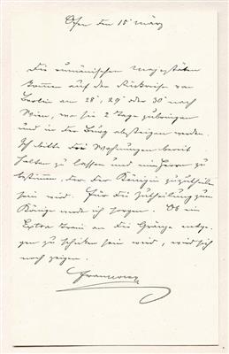 Franz Joseph I., - Autografi