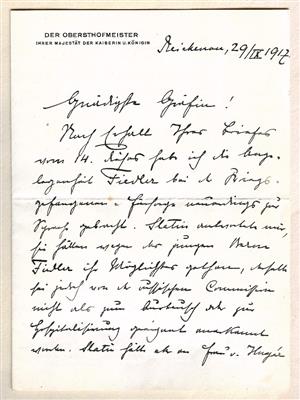 Esterházy, Alexander, - Autographs