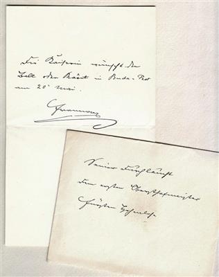 Franz Joseph I., - Autographen