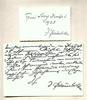 Freumbichler, Johannes, - Autographen