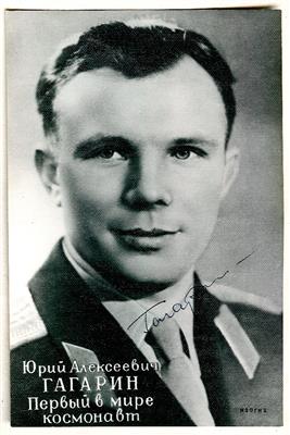Gagarin, Juri, - Autogramy