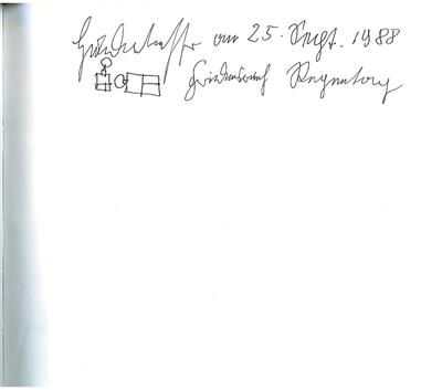 Hundertwasser, Friedensreich - Autografi