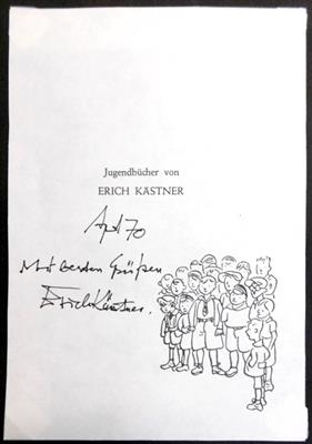 Kästner, Erich, - Autogramy