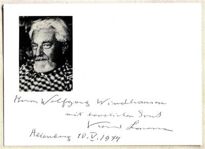 Lorenz, Konrad, - Autografi