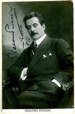 Puccini, Giacomo, - Autographen