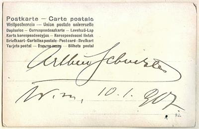 Schnitzler, Arthur, - Autografi