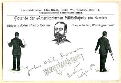Sousa, John Philip, - Autogramy