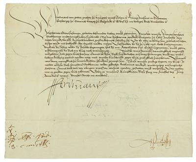 Ferdinand I., - Autographen