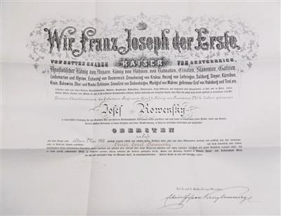 Franz Joseph I., - Autographen