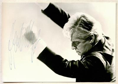 Karajan, Herbert v., - Autographen