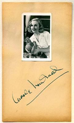 Lombard, Carole, - Autogramy