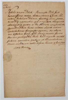 Maria Theresia, - Autografi