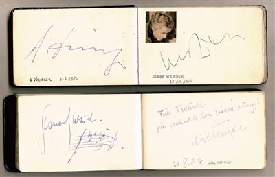 Sänger, Schauspieler u. a., - Autographs