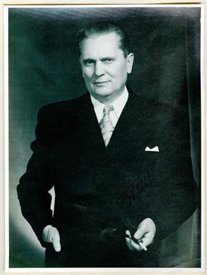 Tito, Josip Broz, - Autogramy