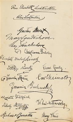 Gästebuch, - Autographs, manuscripts, certificates