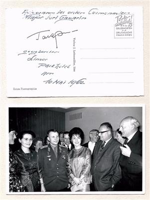 Gagarin, Juri, - Autogramy, rukopisy, papíry