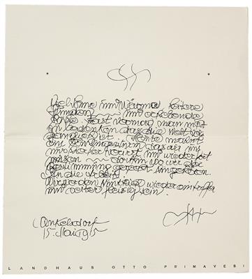 Hanak, Anton, - Autographen, Handschriften, Urkunden