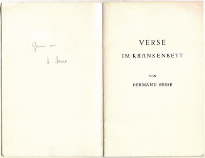 Hesse, Hermann, - Autogramy, rukopisy, papíry