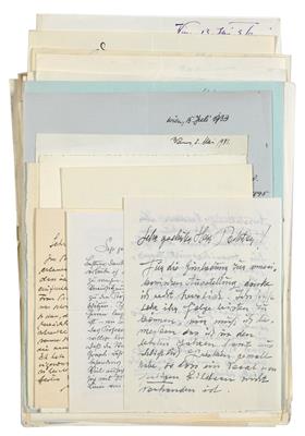 Reichel, Anton, - Autographs, manuscripts, certificates