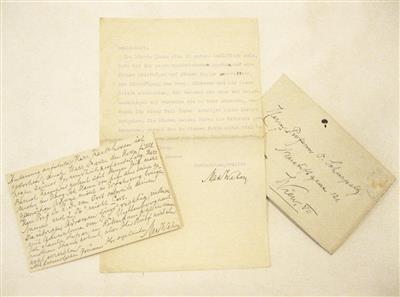 Weber, Max Wilhelm Carl, - Autogramy, rukopisy, papíry