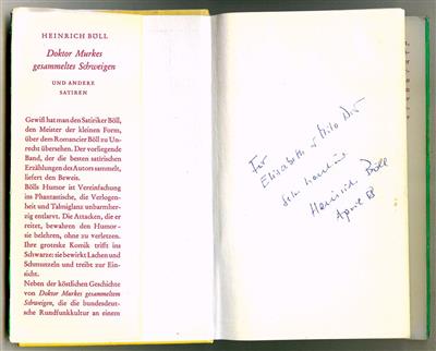 Böll, Heinrich, - Autogramy, rukopisy, papíry