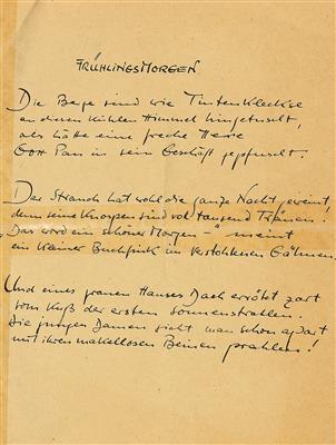 Borchert, Wolfgang, - Autografi, manoscritti, atti
