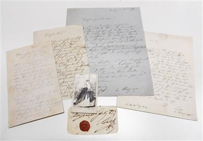 Haizinger, Amalie, - Autographs, manuscripts, certificates