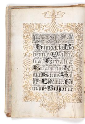 Maria Theresia, - Autographs, manuscripts, certificates