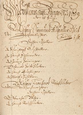 Oberösterreich, - Autographs, manuscripts, certificates