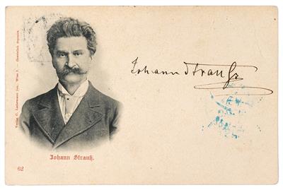 Strauß, Johann, - Autogramy, rukopisy, papíry