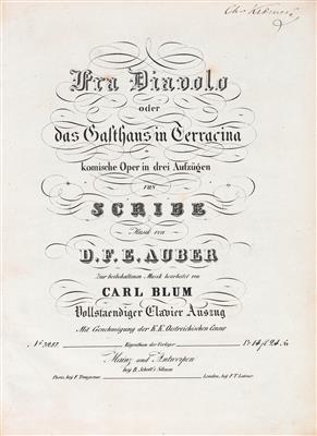 (Auber, Daniel-Francois Esprit, - Autogramy, rukopisy, papíry