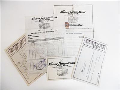 Design, - Autographs, manuscripts, certificates