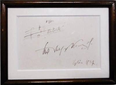 Korngold, Erich Wolfgang, - Autografi, manoscritti, atti
