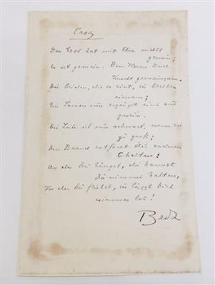 Löhner - Beda, Fritz, - Autografi, manoscritti, atti