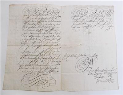 Maria Theresia, - Autographs, manuscripts, certificates