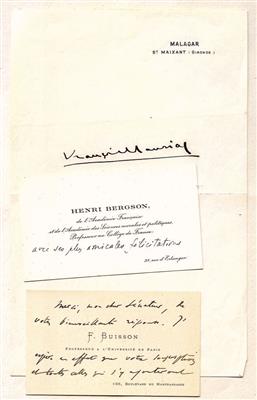 Nobelpreisträger, - Autographen, Handschriften, Urkunden