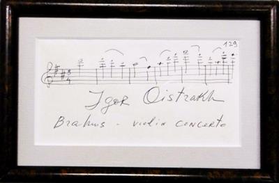 Oistrakh, Igor, - Autografi, manoscritti, atti