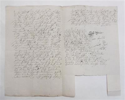Sachsen-Lauenburg, Franz Karl, - Autografi, manoscritti, atti