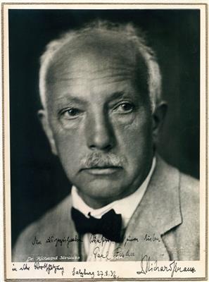 Strauss, Richard, - Autographs, manuscripts, certificates