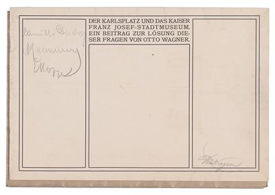 Wagner, Otto, - Autographen, Handschriften, Urkunden