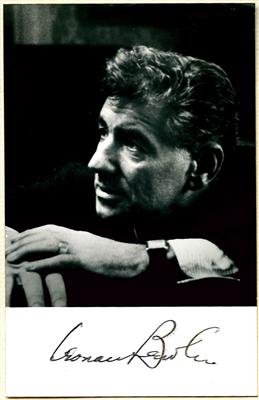 Bernstein, Leonard, - Autographen, Handschriften, Urkunden