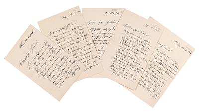 Bolfras, Arthur, - Autographs, manuscripts, certificates