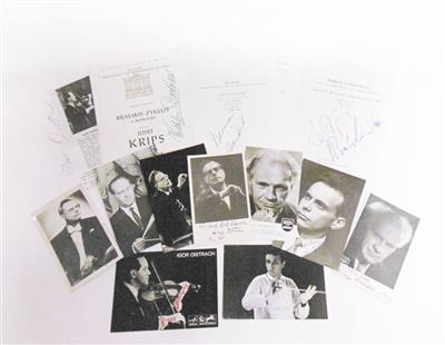 Dirigenten und Solisten, - Autographs, manuscripts, certificates