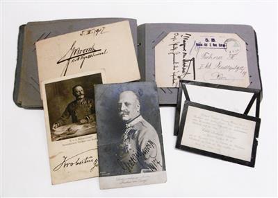 Erster Weltkrieg, - Autographs, manuscripts, certificates